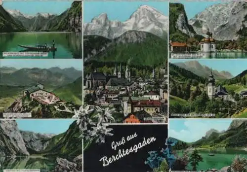 Berchtesgaden - u.a. Malerwinkel mit Steinernem Meer - 1964