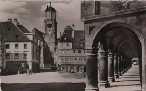 Memmingen - Marktplatz und St. Martinskirche - 1960