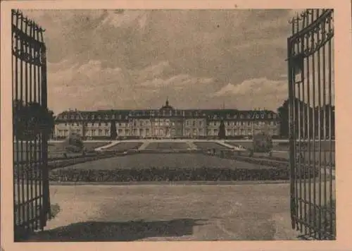 Ludwigsburg - Schloss, Südseite durch Tor - ca. 1950