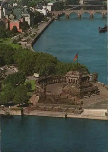 Koblenz - Deutsches Eck mit Mahnmal - 1988