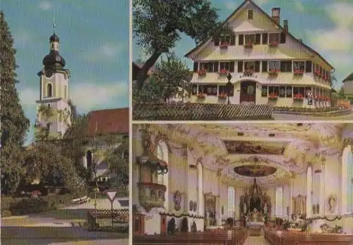 Scheidegg - Pfarrkirche St. Gallus und Rathaus - ca. 1980