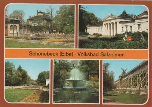 Schönebeck-Bad Salzelmen - u.a. HO-Gaststätte Kurpark - 1987