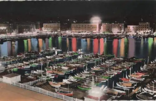 Frankreich - Frankreich - Marseille - Effet de Nuit sur le Port - ca. 1965