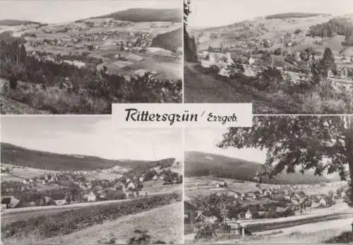 Rittersgrün - 4 Teilbilder - 1979