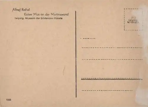 Guinea - Alfred Rethel Kaiser Max an der Martinswand