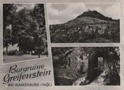 Bad Blankenburg - Burgruine Greifenstein - 1966