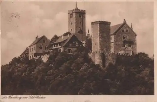 Eisenach - Wartburg von Süd-Westen - 1932