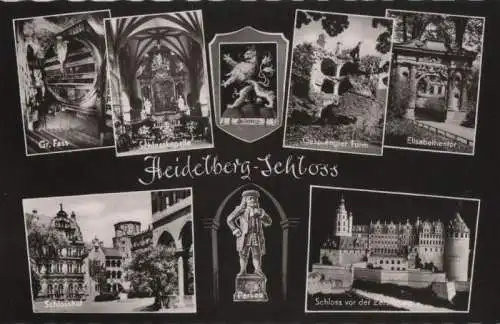 Heidelberg - Schloss, u.a. Gr. Fass - ca. 1960