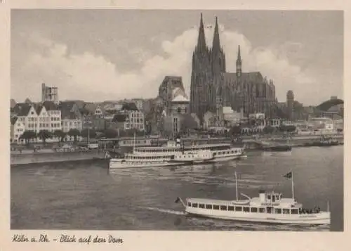 Köln - Blick auf Dom - 1954