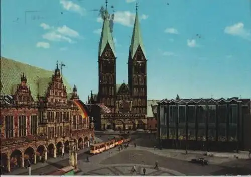 Bremen - Rathaus, Dom, Haus der Bürgerschaft - 1972