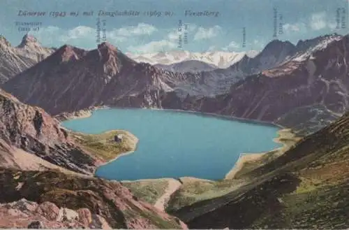 Österreich - Österreich - Lünersee - mit Douglashütte - ca. 1920