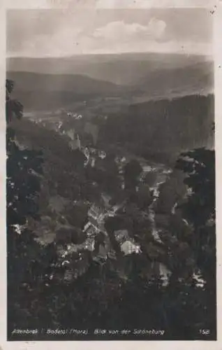 Altenbrak Bodetal Harz - Blick v. Schöneburg - 1935