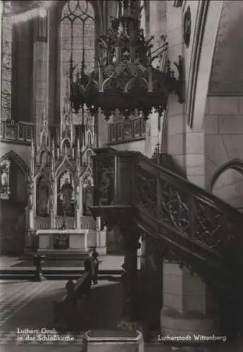 Wittenberg - Luthers Grab in der Schloßkirche - 1985