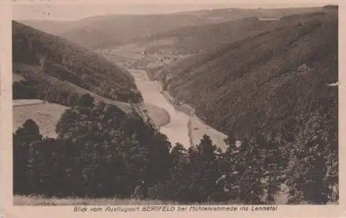 Altena - Lennetal v. Bergfeld b. Mühlenrahmede gesehen - ca. 1935