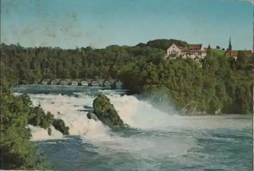 Schweiz - Schweiz - Rheinfall - mit Schloss Laufen - ca. 1975