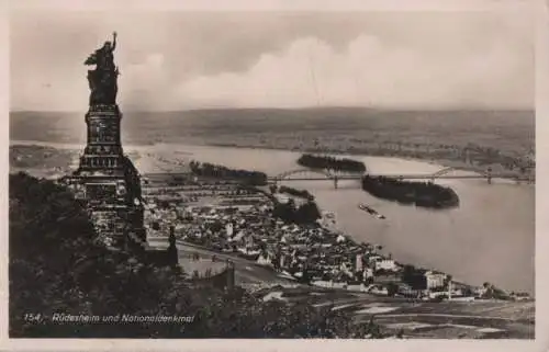 Rüdesheim - mit Nationaldenkmal - ca. 1940