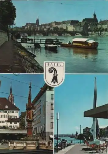 Schweiz - Schweiz - Basel - u.a. Rheinpartie mit Vogel-Gryff-Fähre - 1980