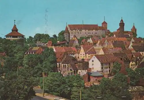 Nürnberg, Mittelfranken - Blick auf die Burg - 1963