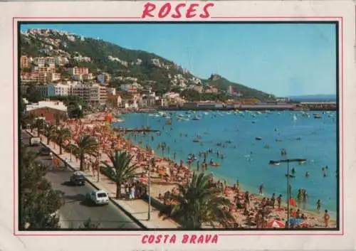 Spanien - Spanien - Roses - Platja dels Pescadors - ca. 1985