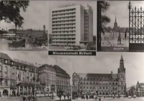 Erfurt - u.a. Blick vom Stadtpark - 1975