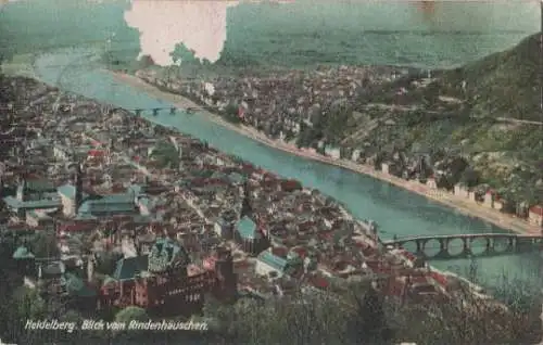 Heidelberg - Blick vom Rindenhäuschen - 1935