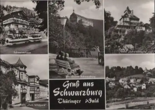 Schwarzburg - u.a. Schloßruine - 1972