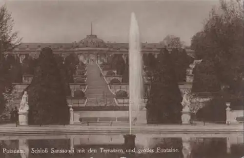 Potsdam - Sanssouci mit Terrassen - 1928