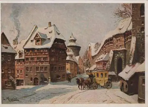 Nürnberg - Wintermorgen - 1958