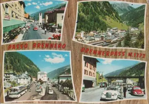 Italien - Österreich - Brenner - 4 Teilbilder - 1980