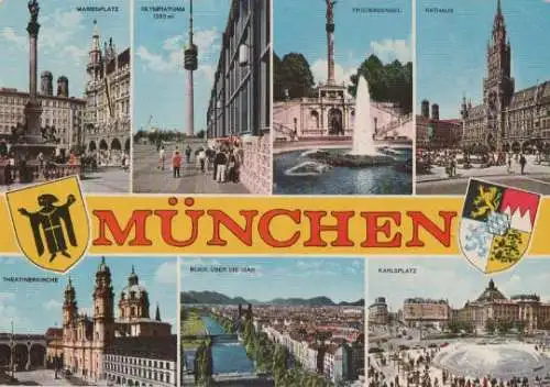 München u.a. Blick über Isar - 1975