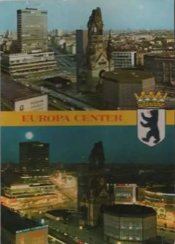 Berlin-Charlottenburg, Europa-Center - 2 Teilbilder - 1986