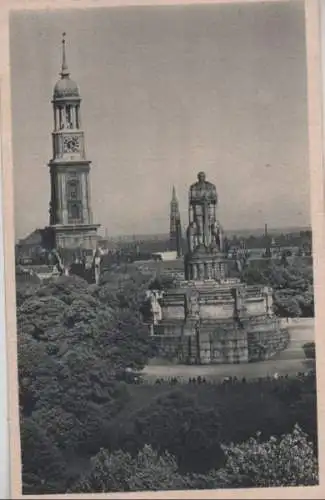 Hamburg - Bismarck-Denkmal - ca. 1950