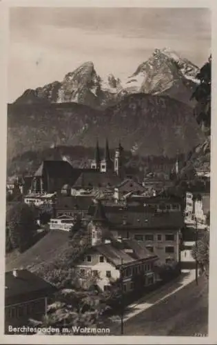 Berchtesgaden - mit Watzmann - 1936