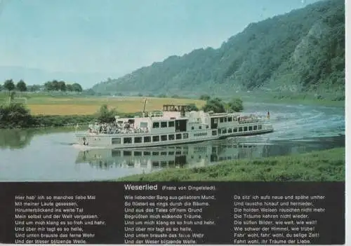 Weser - mit Schiff und Weserlied - 1984