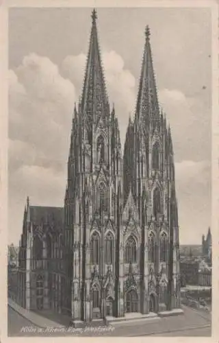 Köln - Dom - Westseite - ca. 1935