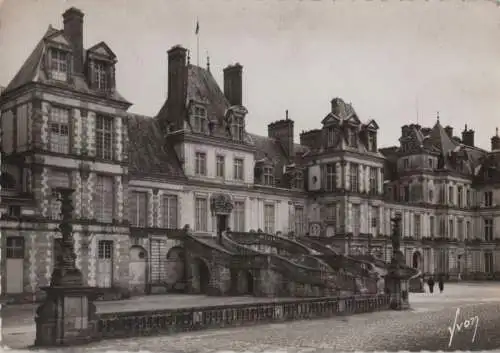 Frankreich - Frankreich - Fontainebleau - Le Palais - Cour des Adieux - ca. 1965