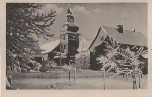 Frauenwald - Blick zur Kirche - 1953