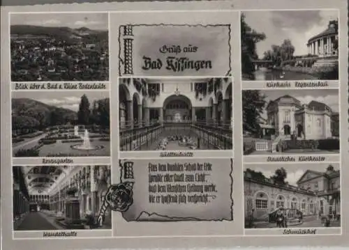 Bad Kissingen - u.a. Rosengarten - ca. 1955