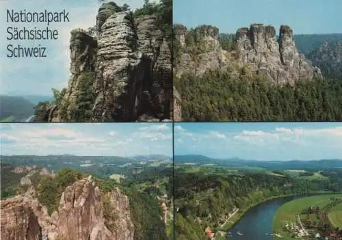 Sächsische Schweiz - u.a. Blick auf die Stinschleuder - ca. 1990