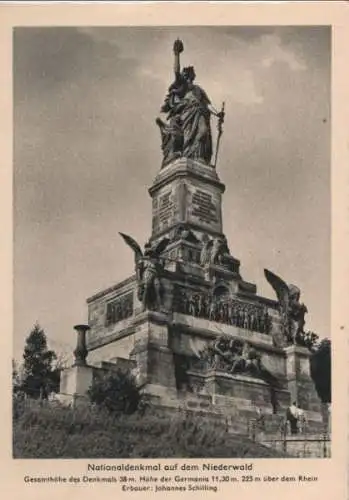 Rüdesheim, Niederwalddenkmal - ca. 1955