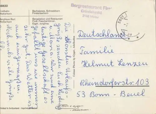 Schweiz - Grindelwald - Schweiz - First