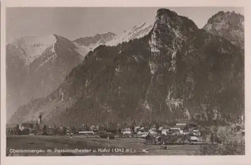 Oberammergau - mit Kofel - ca. 1950