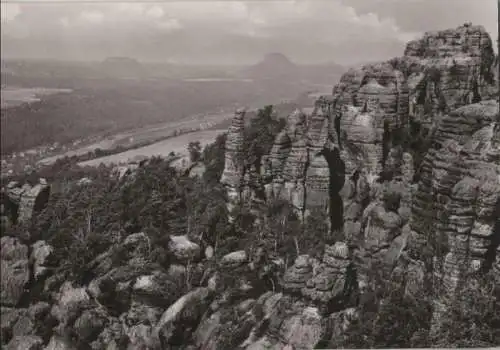 Sächsische Schweiz - Schrammsteine mit Elbtal - 1983