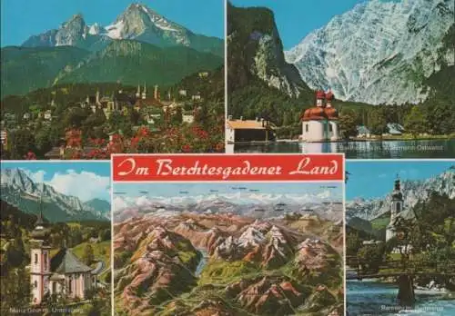 Berchtesgadener Land - 5 Teilbilder - ca. 1985