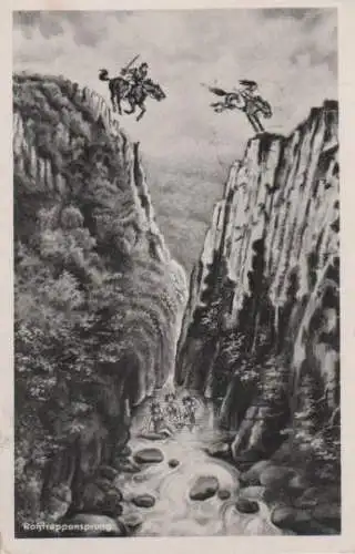 Thale - Roßtrappe im Bodetal - ca. 1965