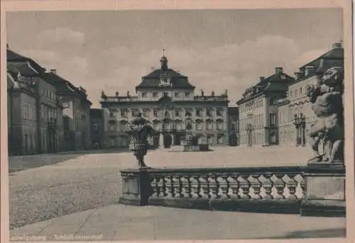 Ludwigsburg - Schloß, Innenhof - ca. 1950