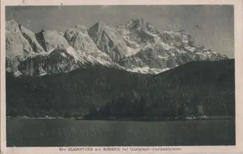 Zugspitze - am Eibsee bei Garmisch-Partenkirchen - 1931