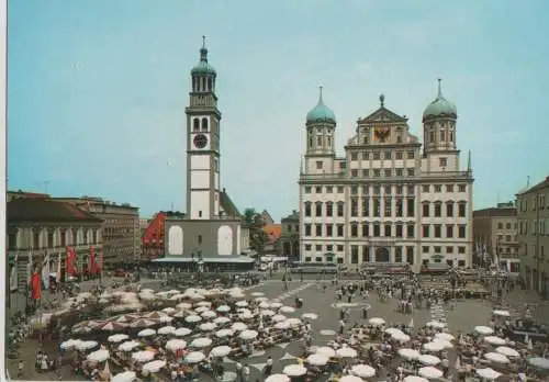 Augsburg - Rathaus und Perlach - ca. 1985