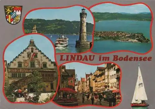 Lindau - 4 Teilbilder - ca. 1980