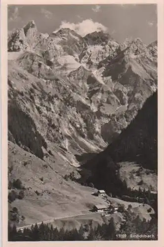 Einödsbach mit Mädelegabelgruppe b. Oberstdorf - 1962